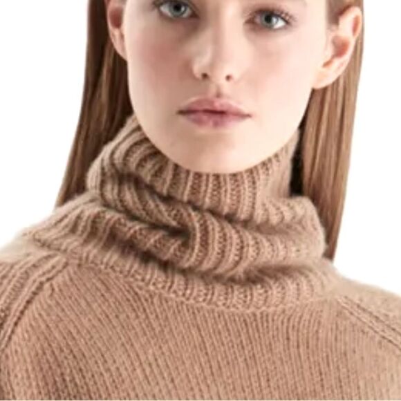 Ralph Lauren Collection Pre-Fall 2015 Camel Cashmere Blend Turtleneck Sweater - Picture 14 of 16